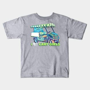 I Love Cart Girls Kids T-Shirt